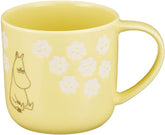 MOOMIN 嚕嚕米 陶瓷馬克杯 黃色 鏤空花紋木盒 正版 日本製 300ml